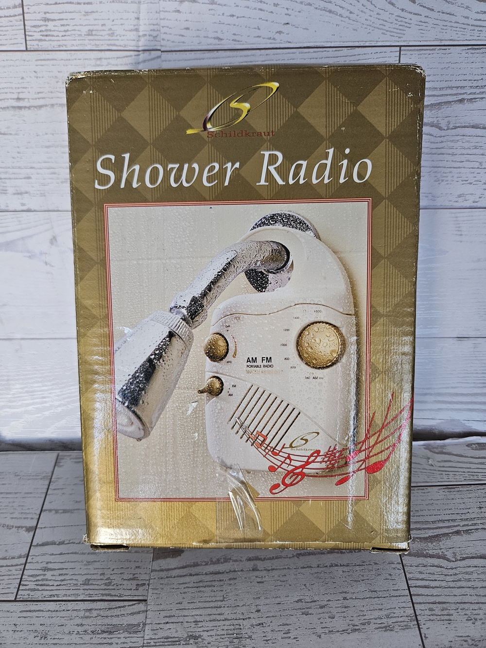 Vintage Schildkraut Novelty Shower Radio AM/FM Portable NIB New Old Stock Retro